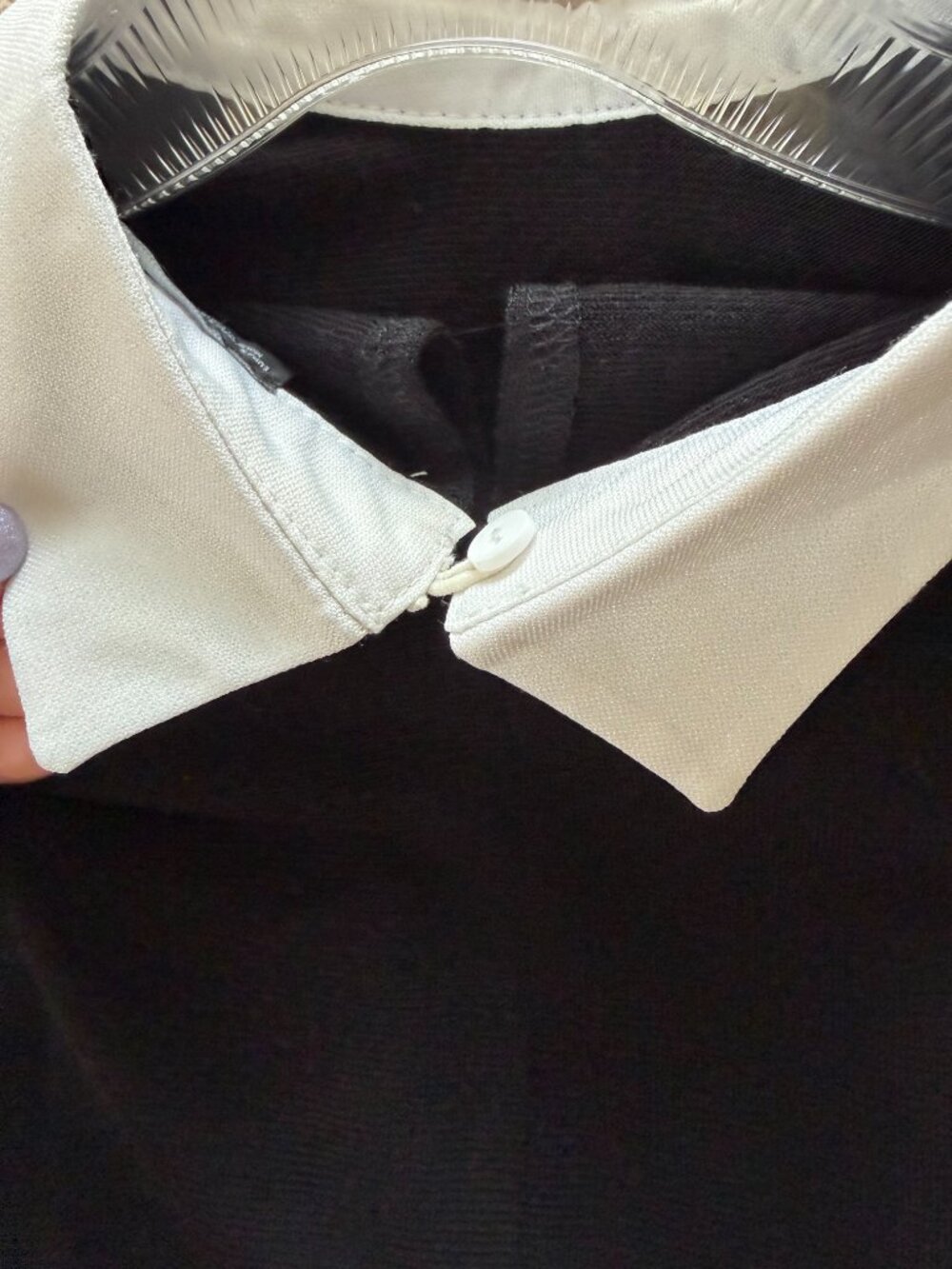 Black Zara Sweater with Jewel Collar - Picture 4 of 4